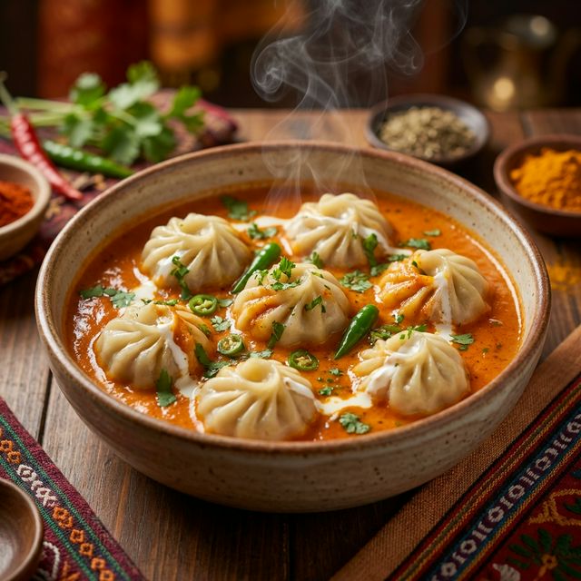 Veg Gravy Momos